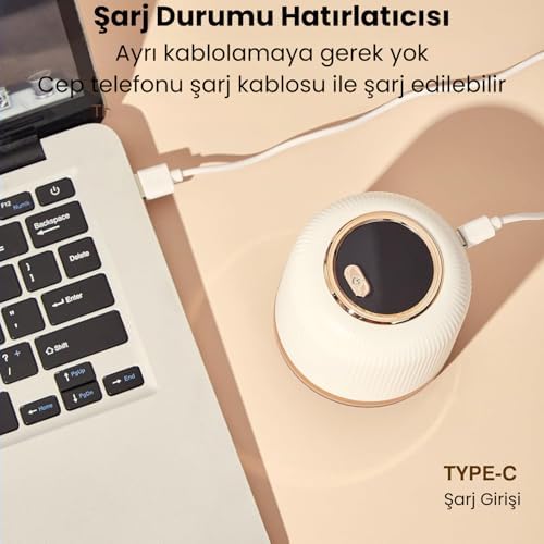 Dijital Göstergeli Şarjlı Tüy Toplayıcı & Kumaş Tüy Alma Makinesi – 6 Başlıklı Bıçak + 1 Yedek Bıçak, Type-C Şarjlı, 3 Kademeli Güç, Kazak, Koltuk ve Yatak İçin