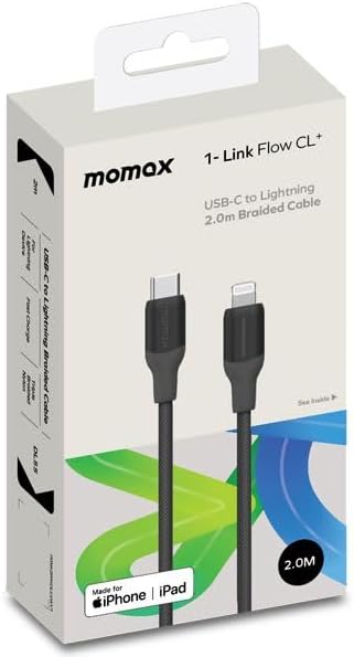 DL55D 1-Link CL+ USB-C to Lightning Braided Cable 2 mt