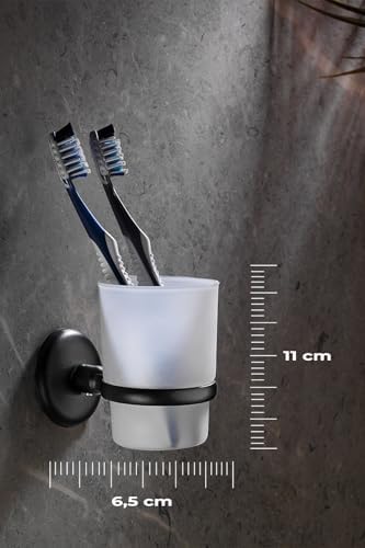 Yapışkanlı Diş Fırçalık Siyah S-104