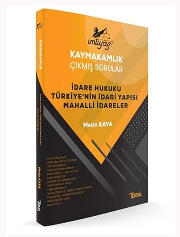 İmtiyaz Kaymakamlık Çıkmış Sorular İdare Hukuku-Türkiye'nin İdari Yapısı- Mahalli İdareler