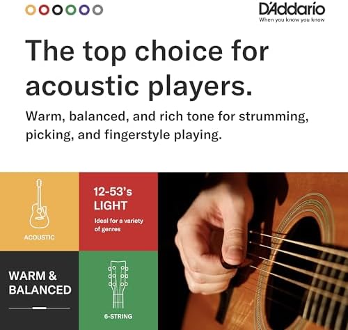 Ej15 Akustik Gitar Tel Seti, Phosphor-Bronze, Lig