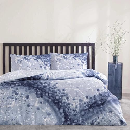 Rex Renkli Klişe Pamuk Nevresim Takımı, Lacivert, Tek Kişilik