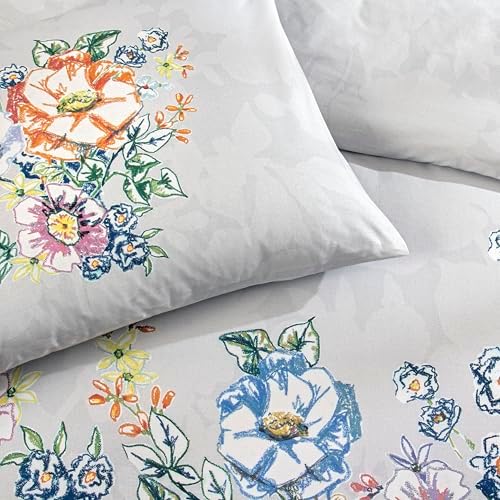 Fiora Standart Pamuk Nevresim Takımı, Gri, Çift Kişilik