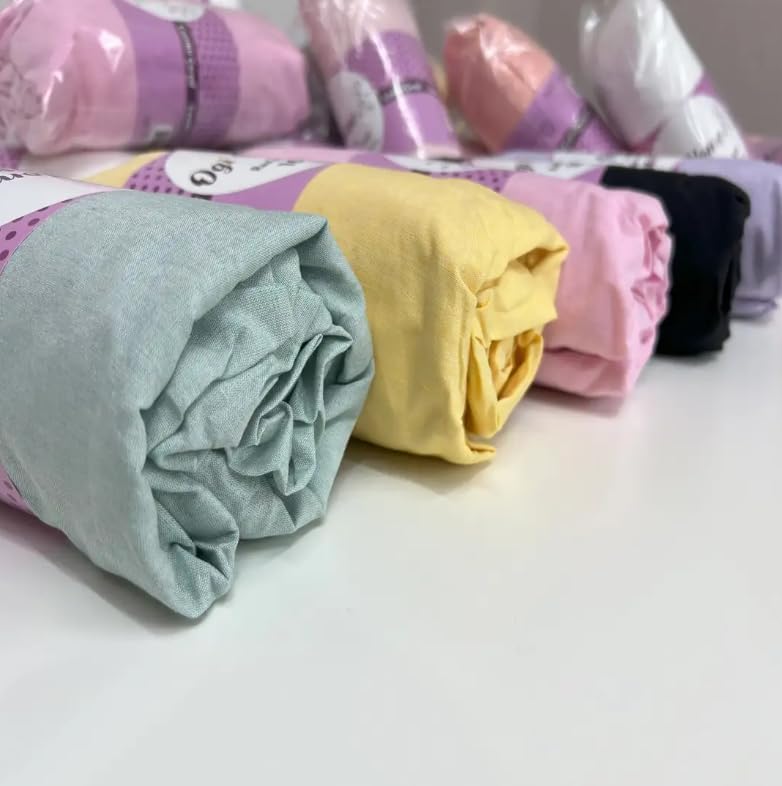 2 Adet Tek Kişilik Pamuklu Lastikli Çarşaf Ve Yastık Kılıfı Seti Nevresim Takımı (Karışık Renk)