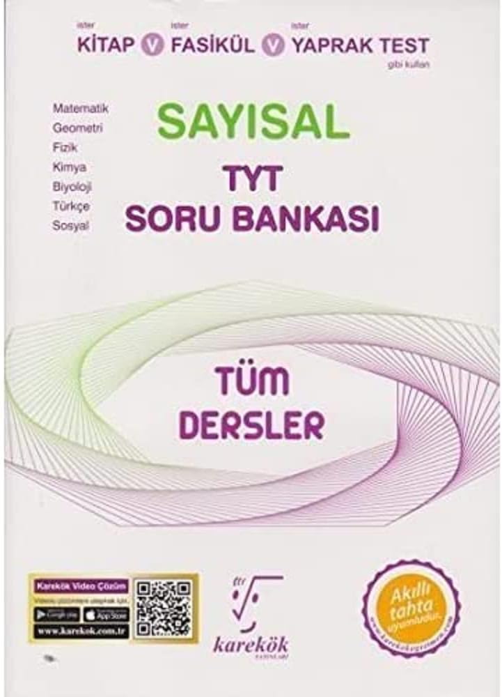 Karekök TYT Tüm Dersler Sayısal Soru Bankası Yeni