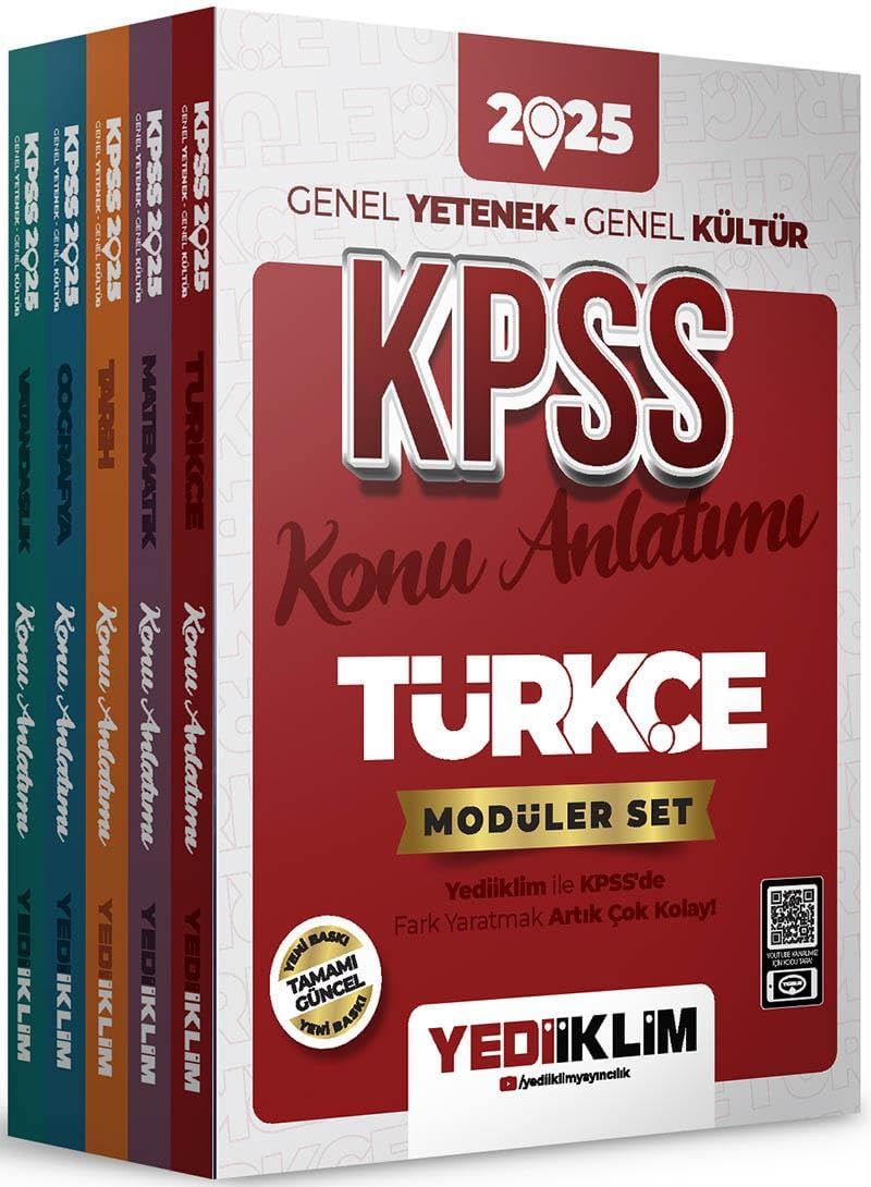 2025 KPSS Genel Yetenek Genel Kültür Konu Anlatımlı Modüler Set