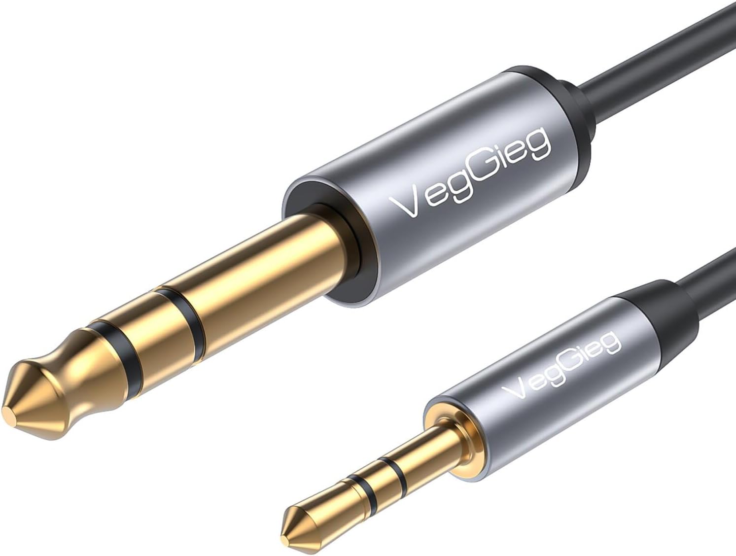 3.5mm to 6.35mm TRS Enstrüman Amfi Aux Ses Kablosu