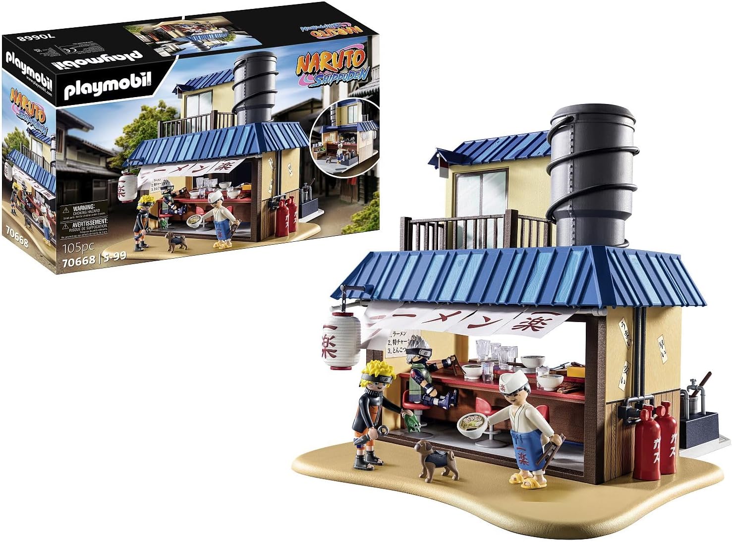 70668 Restaurant Ramen Ichiraku – – Heroes Issu de la serie d'anime – için efsanevi sahneler veya Inventer de Nouvelles Hikayeleri – 5 yaşından itibaren